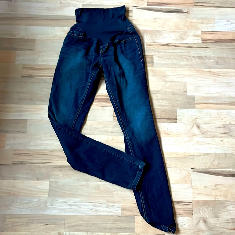 OLD NAVY MATERNITY smooth panel skinny jeans size 2